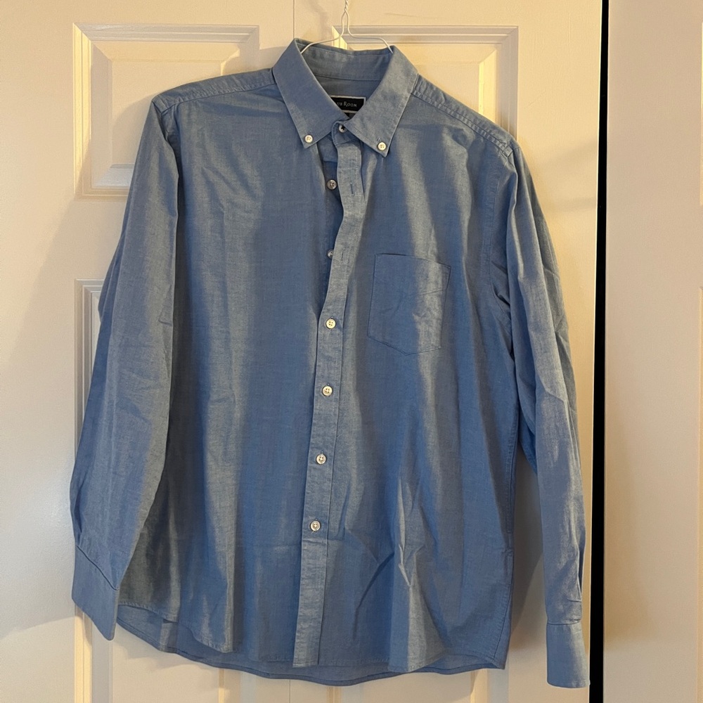 Men's Blue Button-Down Shirt